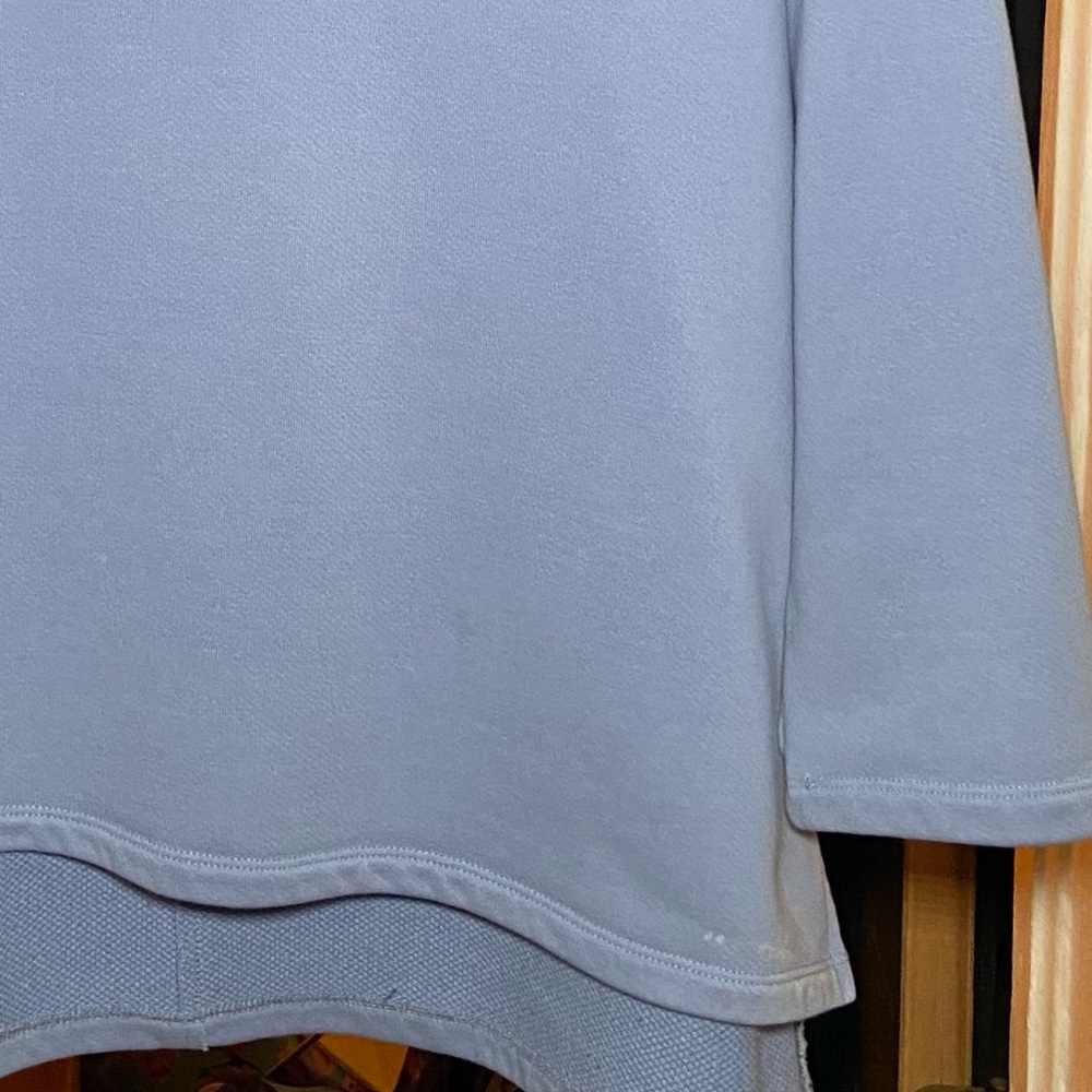 Habitat Cozy Oversized Sweatshirt Lavender Slouchy Roll Neck Small Soft Cotton - Picture 4 of 4
